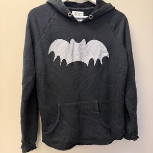 Zoe Karssen Bat Hoodie – Distressed Y2K Grunge – Size Small